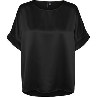 Vero Moda Damen Vmmerle 2/4 O-Neck Top WVN Ga Noos Bluse, Schwarz, S EU