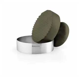 eva solo Burgerpresse 7 cm Edelstahl/Polypropylen/Metall grün/schwarz/silber