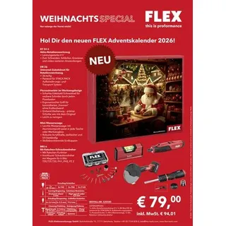Flex Werkzeug-Adventskalender 2026 535585