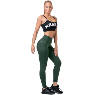 Nebbia Classic Hero 570 Leggings Mit Hoher Taille - Dark Green - XS