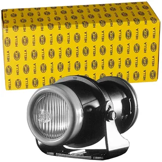 Hella 1NL 008 090-001 DE/Halogen-Nebelscheinwerfer - Micro DE - 12V - rund - Einbau - gemusterte Streuscheibe - rechts/links