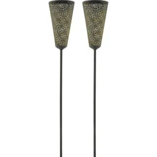 Luxform Solarleuchte Metall B:10,5cm H:27cm 1 Stk. schwarz