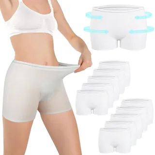 ACWOO 10er Set Wochenbett Netzhöschen, Wöchnerinnen Slips für Fixierung von Wochenbett Binden nach Geburt, Hospital Panties Netzhosen für Wochenbett, Schwangerschaft,Geburt...