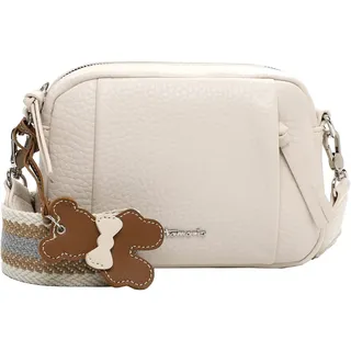 Umhängetasche TAMARIS "Umhängetasche TAS Katrina", Damen, Gr. B/H/T: 22cm x 16cm x 6cm 0, beige (beige 400), Polyurethan, Taschen Umhängetasche