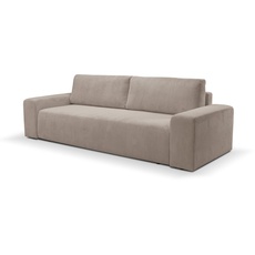 Bild Schlafsofa »Hugo«, Design 2-Sitzer Sofa in Cord mit Schlaffunktion & Bettkasten, grau