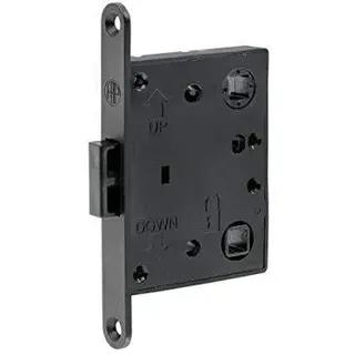 Unbekannt Einsteck-Fallenschloß M-Lock Kunststoff, schwarz (9329532511)