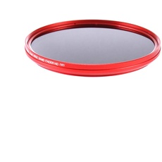 FOTGA Ultradünne ND-Filterlinse, verstellbar, Neutraldichtefilter, variabel ND2 bis ND400 – Rot (49 mm)