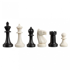 Bild 2020 - Schachfiguren Nerva, Königshöhe 76 mm, Kunststoff, schwarz/weiß