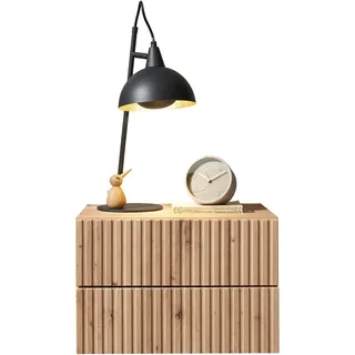 SchlafKONTOR Nachtschrank Taboni 42 x 30 x 28 cm Beige