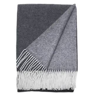 Casatex Duo Grigio Medio Plaid 130 x 190 cm Grau