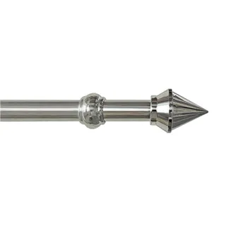 GARESA Vorhangstange SEMARA 1-läufig Ø 28 mm 200 cm Grau