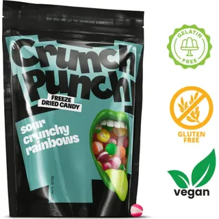 Crunch Punch Freeze Dried Candy Sour Crunchy Rainbows 15x100g