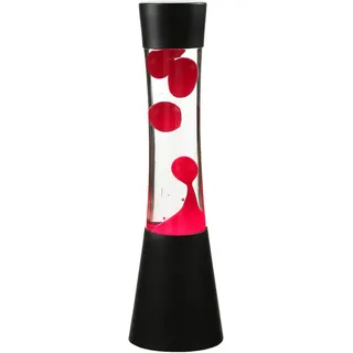 Lavalampe Retro Schwarz Rot 39 cm inkl. Leuchtmittel Magma Tischleuchte RINGO