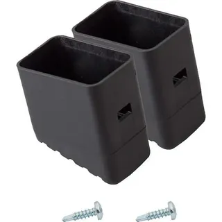 MONTO Fußkappe (Paar) schwarz 33x20 mm, für MONTO und CORDA Stufen-StehLeitern, 211415 - Schwarz
