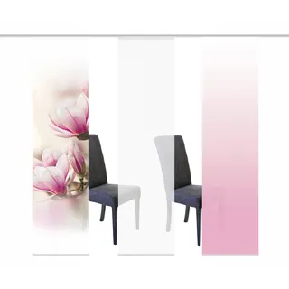 Schiebegardine HOME WOHNIDEEN "MAGNONE", rosa (rosé), B:60cm H:245cm, Polyester, Gardinen, Schiebegardine, HxB: 245x60, inkl. Befestigungszubehör