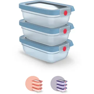 Emsa »oneClick« Set, 3 tlg. tlg. verschlossen mit nur 1 x Klick, 100% dicht, made in Germany