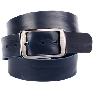 Anthoni Crown Ledergürtel pflanzlich gegerbtes Leder, blau,