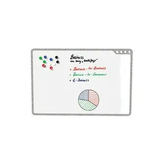 PLAYROOM mobiles Whiteboard Playboard 50,0 x 75,0 cm grau emaillierter Stahl