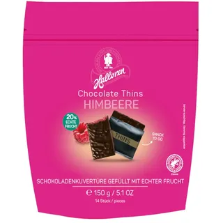 Halloren Chocolate Thins Raspberry mit Himbeerzubereitung Packung 150g