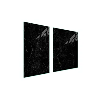 Glasplatte und Schneidebrett 100x52 Marmor