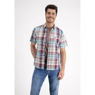 Lerros Kurzarmhemd »LERROS Halbarmhemd, kariert«, rot