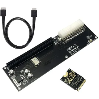 xiwai Oculink SFF-8611 Datenkabel PCI-E 3.0 Karte - PCI Express M.2 M-Key auf SFF-8612 Adapter für externe GPD Win Max2 und SSD Grafikkarte