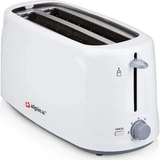 ALPINA Toast- und Sandwichmaker Weiß 1250–1450 W 7-Stufen - Weiß