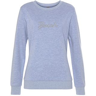 bench. loungewear Sweatshirt Damen hellblau meliert Gr.36/38