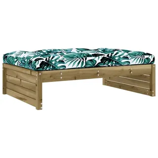 vidaXL Gartenhocker 120x80 cm Kiefernholz Imprägniert - Braun