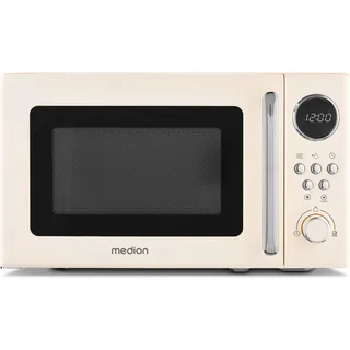 Medion MD15000 Retro Mikrowelle Solo beige 800W 20L