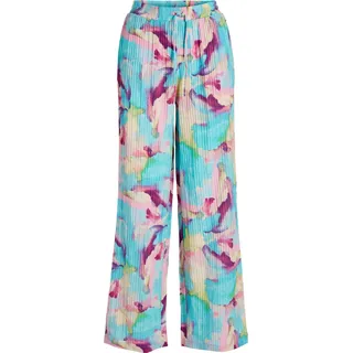 Bequeme Stoffhose Weite Marlene Pants Palazzo Style | 36 - Blau