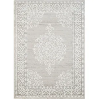 Webteppich , Beige , Textil , Vintage , rechteckig , 80x150 cm , Oeko-Tex® Standard 100 , pflegeleicht , Teppiche und Böden, Teppiche, Webteppiche