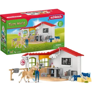 Schleich Farm World Tierarzt-Praxis mit Haustieren 42502