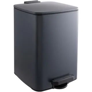 Relaxdays Mülleimer 12 l Schwarz