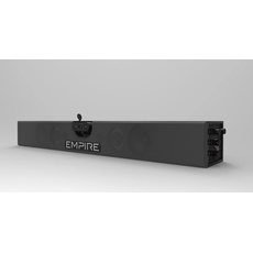 Empire System für Videokonferenzen und Meetings in Video Call SoundBar CAM1 (SBC1) mit 4K Webcam und 2 Funkmikrofonen, schwarz