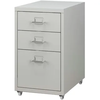[en.casa] Kökar Rollcontainer 28x48x41 cm Weiß