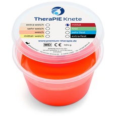 TheraPIE Knete | 454 Gramm (1 Pound) | Therapie Knetmasse | Stärke Widerstand: mittel (rot)