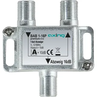 Axing BAB1-16P Abzweiger 16 dB, 5-1218 MHz, metall