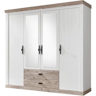 Home Affaire Drehtürenschrank Florenz 217 x 201 x 60 cm Weiß
