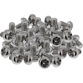 InLine Schraubenset für M.2 SSD Montage, Kreuzschlitz, M2x3mm, vernickelter Stahl, ideal für Mainboard und Adapterkarten, 50er Pack, 77783A
