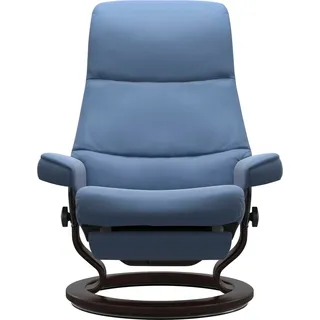 Stressless Relaxsessel View Baumwolle/Bouclé 79 x 109 x 77 cm lazuli blau elektrisch verstellbar