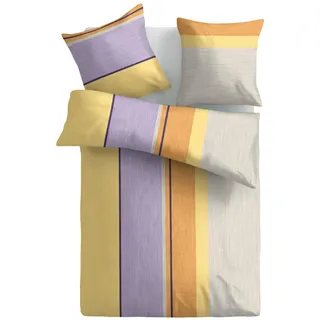 MOONLIGHT Bettwäsche »Brezza, Soft-Seersucker, 100 % Baumwolle« 2 Stk. tlg., lila