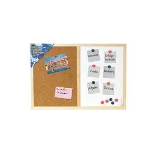 Idena Whiteboard-Pinnwand 60,0 x 40,0 cm Kork braun