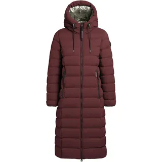 Wintermantel KHUJO "Wintermantel Simmie2", Damen, Gr. XL, rot (moscato rot), Obermaterial: 100% Polyester PES.  Obermaterial: Futter: 100% Nylon NY. 100% Polyester PES., Mäntel Wintermantel