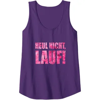 Für Läufer: Heul Nicht - Lauf! Tank Top, Damen, Violett, XL