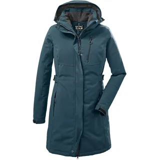 Killtec Damen Parka Funktionsparka mit abzippbarer Kapuze KOW 165 WMN PRK wasserdicht, Winddicht, atmungsaktiv 00834-petrol 38