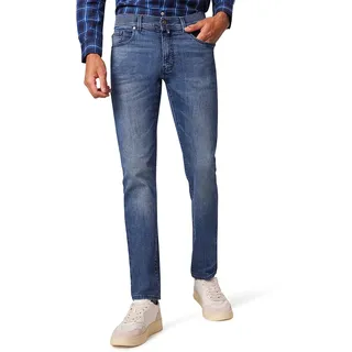 5-Pocket-Jeans PIERRE CARDIN "PC-Lyon", Herren, Gr. 32, Länge 32, blau (blau fashion vintage), Denim/Jeans, Obermaterial: 84% Baumwolle, 14% Polyester, 2% Elasthan, Jeans 5-Pocket-Jeans, aus Baumwolldenim-Mix mit Stretch