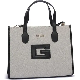GUESS G Status Compartment Tote natural/black : schwarz-00 Farbsortierung: schwarz-00 - Schwarz/Weiß