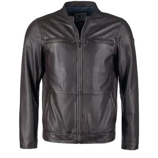 Lederjacke JCC "Lederjacke 31024405", Herren, Gr. 54, braun, Obermaterial: 100% Lammnappaleder LANA. Futter: 100% Baumwolle CO., Jacken Lederjacke