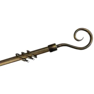 Kippen 1302XO Gardinenstange, ausziehbar, 120-200 cm, Antik-Messing
